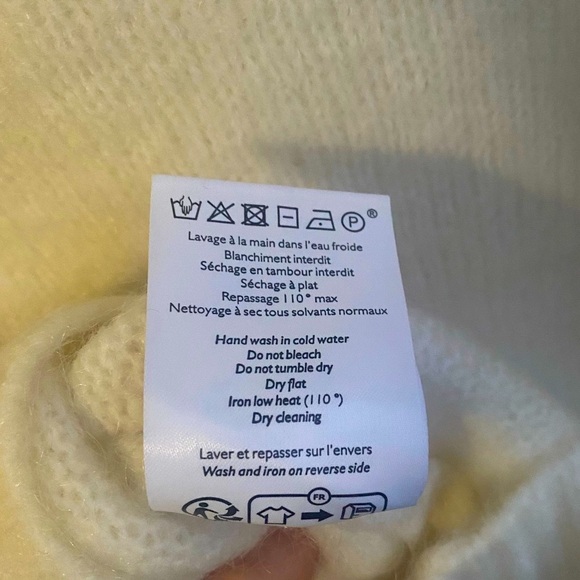 Sezane Ridley Cream Pearl-Embellished Sweater Jumper - Picture 9 of 10